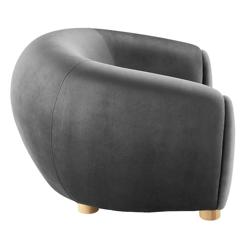 Fauteuil Abundant en Velours Performance
