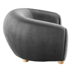 Fauteuil Abundant en Velours Performance