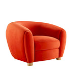 Fauteuil Abundant en Velours Performance