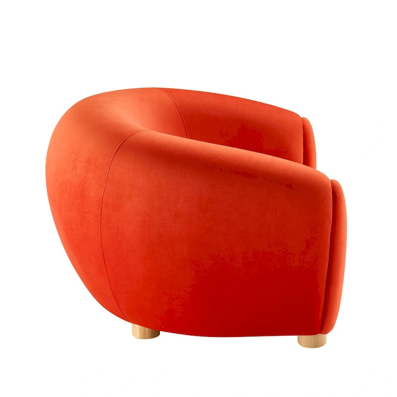 Fauteuil Abundant en Velours Performance