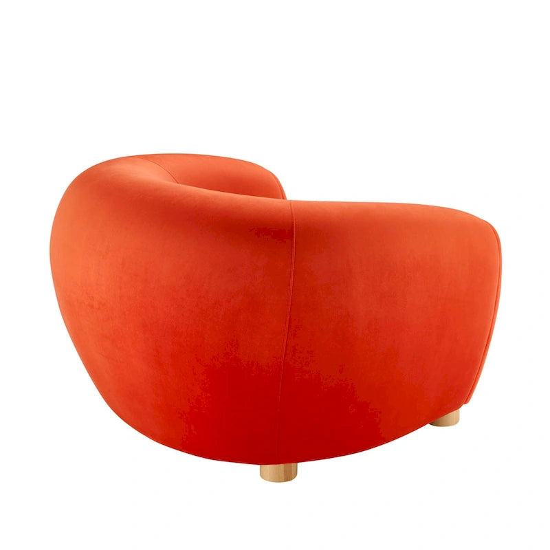 Fauteuil Abundant en Velours Performance