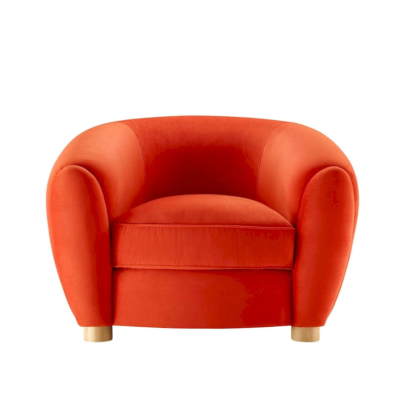 Fauteuil Abundant en Velours Performance