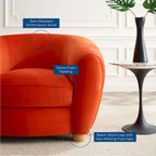 Fauteuil Abundant en Velours Performance
