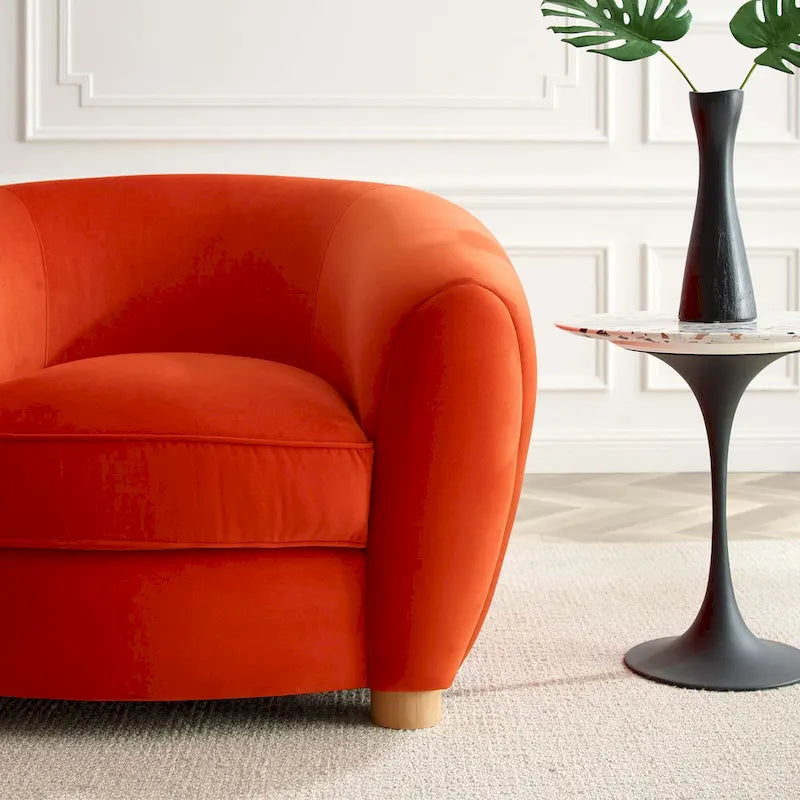 Fauteuil Abundant en Velours Performance