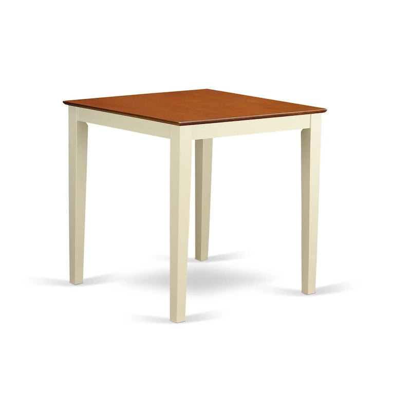 Table de salle à manger carrée de style bar – conçue spécifiquement pour les petits espaces (plusieurs finitions disponibles)