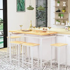 Comptoir de bar, table et chaises de style ferme moderne