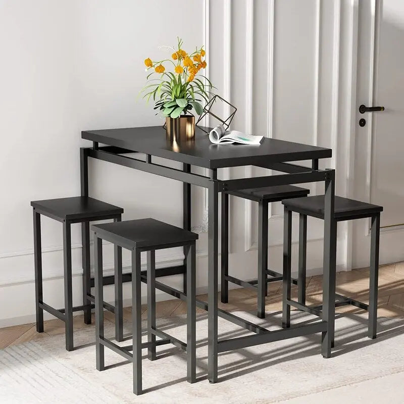 Comptoir de bar, table et chaises de style ferme moderne