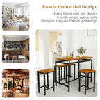 Comptoir de bar, table et chaises de style ferme moderne
