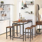 Comptoir de bar, table et chaises de style ferme moderne