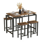 Comptoir de bar, table et chaises de style ferme moderne