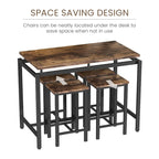 Comptoir de bar, table et chaises de style ferme moderne