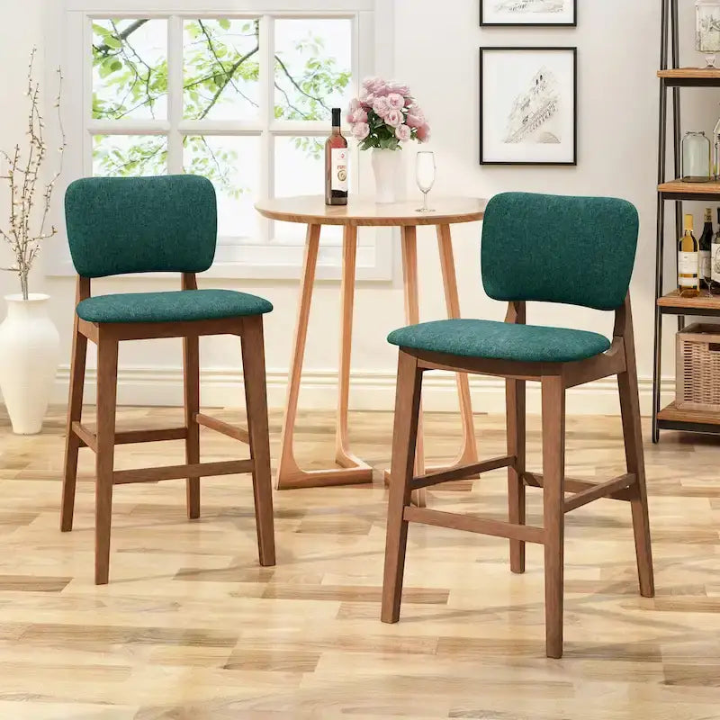 Tabourets de bar rembourrés en bois de 42 pouces