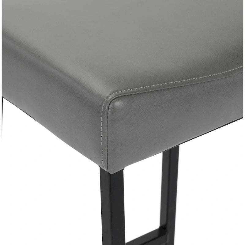 Tabouret de comptoir Amber 26 Gris fumé - Hauteur 26