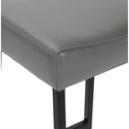 Tabouret de comptoir Amber 26 Gris fumé - Hauteur 26