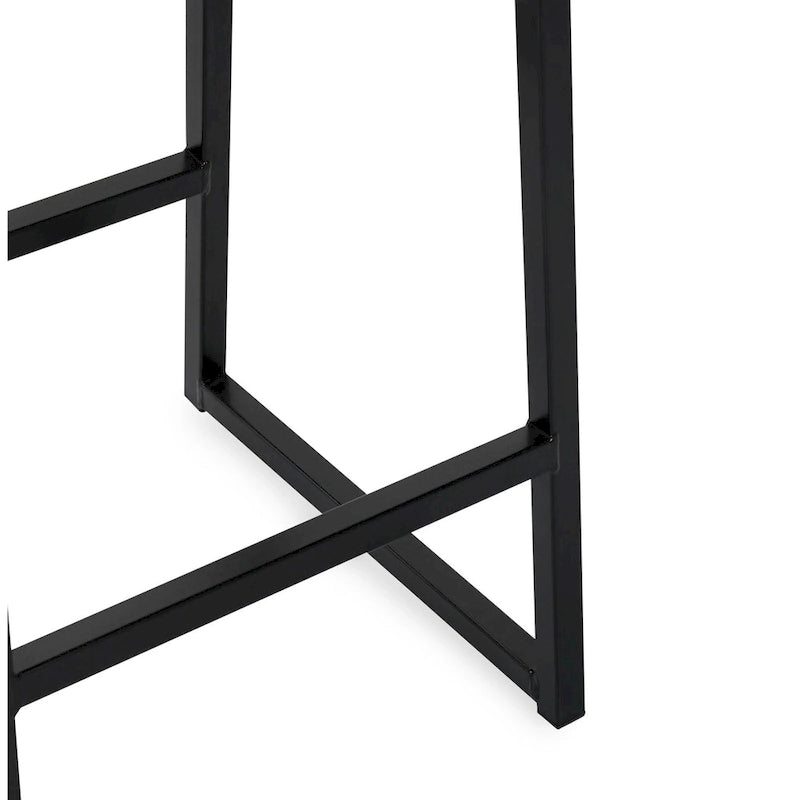 Tabouret de comptoir Amber 26 Gris fumé - Hauteur 26