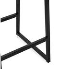 Tabouret de comptoir Amber 26 Gris fumé - Hauteur 26