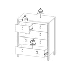 Commode 5 tiroirs