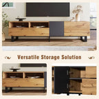 Meuble TV console média moderne pour téléviseur 80 pouces