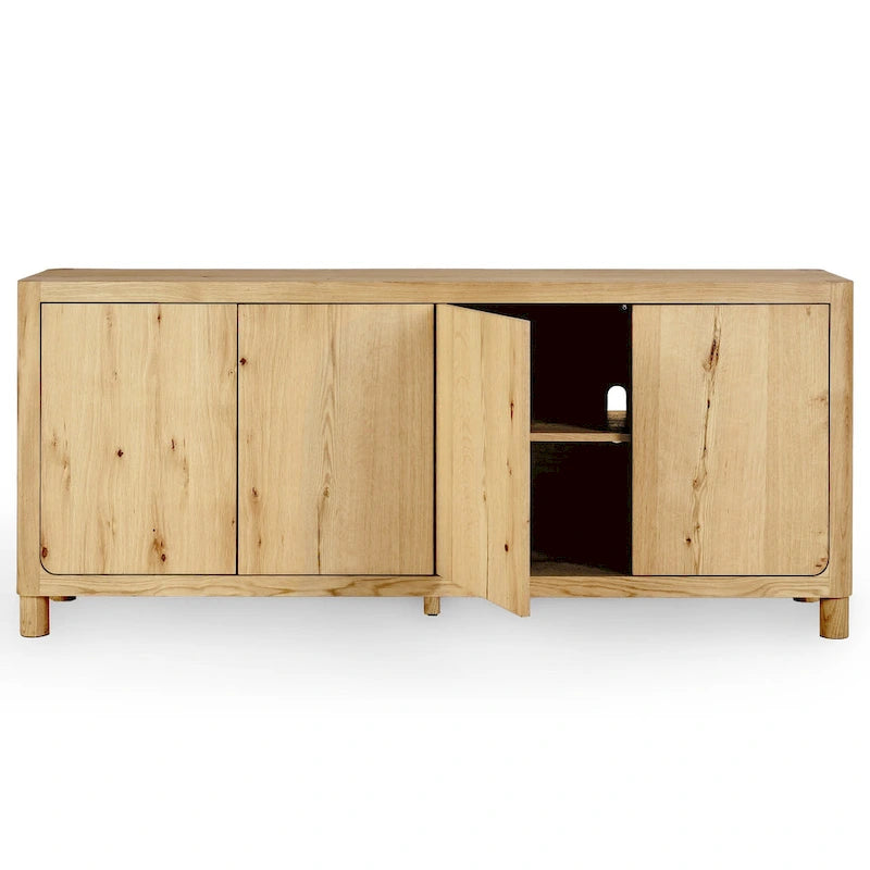 Buffet en chêne 4 portes - 80Lx22Px33H