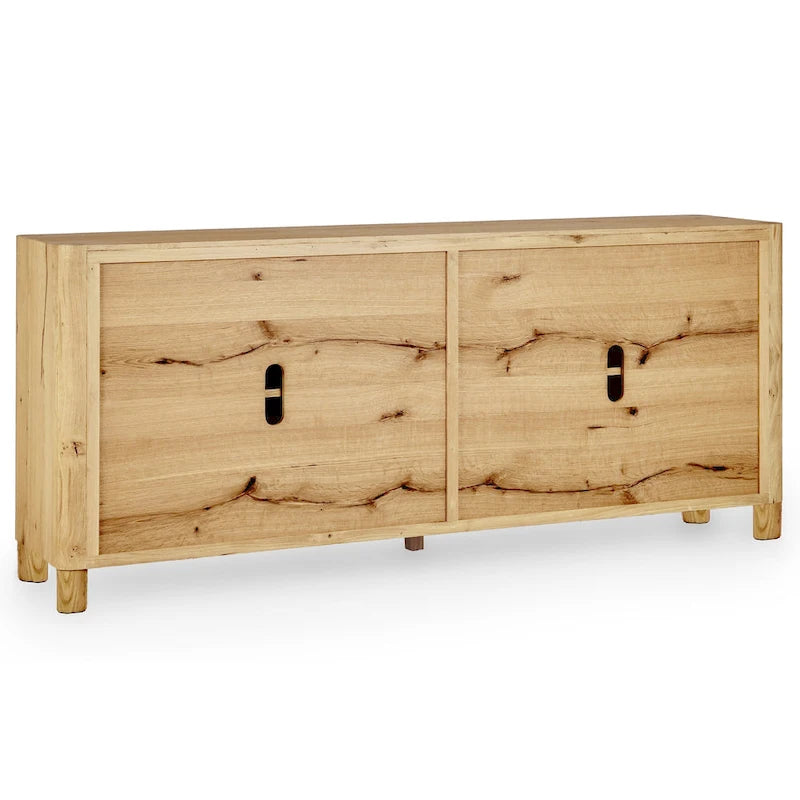 Buffet en chêne 4 portes - 80Lx22Px33H