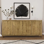 Buffet en chêne 4 portes - 80Lx22Px33H