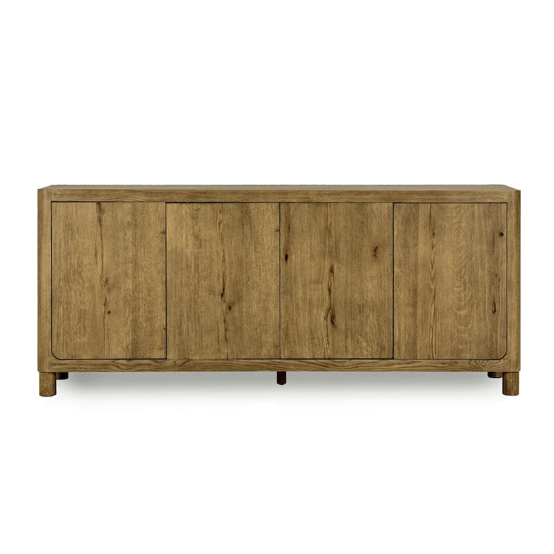 Buffet en chêne 4 portes - 80Lx22Px33H