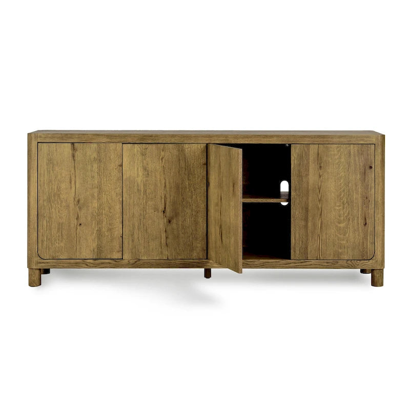 Buffet en chêne 4 portes - 80Lx22Px33H