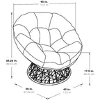 chaise en rotin tressé