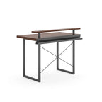 Bureau en bois marron (avec support d'écran)
