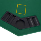 Table de poker octogonale pliable 48 po pour 8 personnes avec porte-gobelets