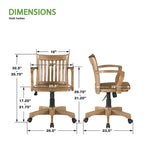 Chaise de banquier de luxe en bois
