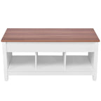 Table basse relevable avec rangement intégré
