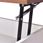 Table basse relevable avec rangement intégré