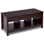 Table basse relevable avec rangement intégré