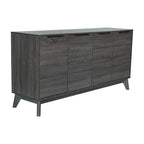 Bahut de 60 po avec 4 portes à fermeture amortie et étagères réglables – 15,75P x 59,25L x 29,75H