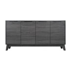 Bahut de 60 po avec 4 portes à fermeture amortie et étagères réglables – 15,75P x 59,25L x 29,75H