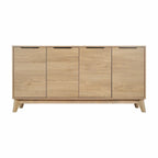 Bahut de 60 po avec 4 portes à fermeture amortie et étagères réglables – 15,75P x 59,25L x 29,75H