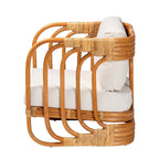 Fauteuil moderne en rotin naturel de style bohème