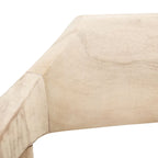 Fauteuil lounge en cuir tressé et bois massif - 22 pouces de large x 20,5 pouces de long x 28,5 pouces de haut - 22 pouces de large x 21 pouces de profondeur x 29 pouces de haut