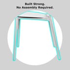 Chaise de salle à manger moderne en plastique pour jardin, patio, intérieur ou extérieur, empilable, protégée contre les UV, sans accoudoirs, avec dossier à pois Surf