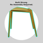 Chaise de salle à manger moderne en plastique pour jardin, patio, intérieur ou extérieur, empilable, protégée contre les UV, sans accoudoirs, avec dossier à pois Surf