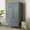 Armoire persienne en pin massif vieilli FarmHome