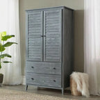 Armoire persienne en pin massif vieilli FarmHome