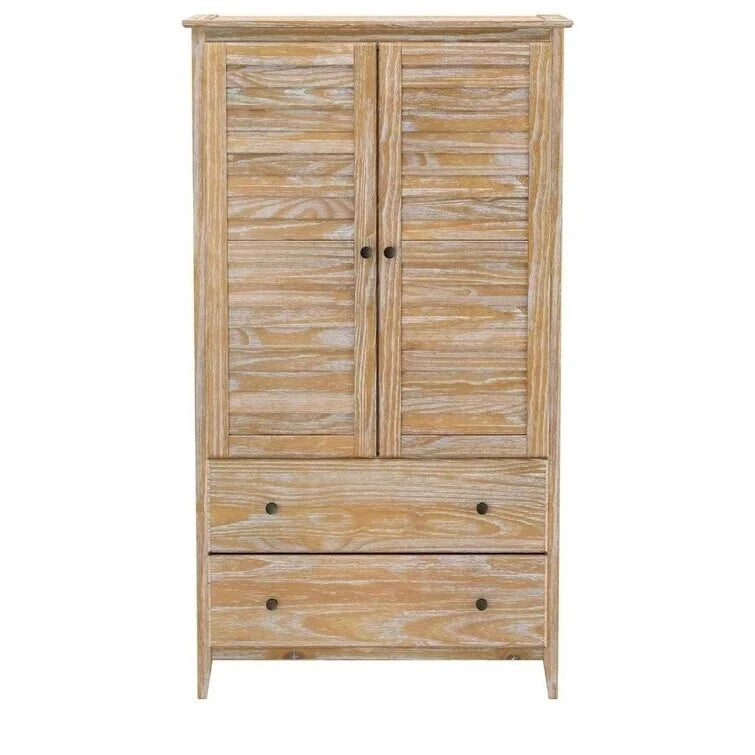 Armoire persienne en pin massif vieilli FarmHome