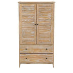 Armoire persienne en pin massif vieilli FarmHome