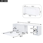 Lit avec une table rotative