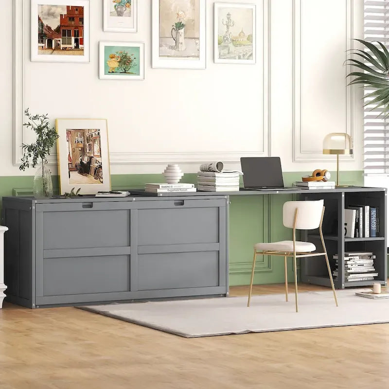 Lit avec une table rotative