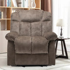 Fauteuil inclinable électrique avec fonction releveur pour personnes âgées, avec pochette latérale
