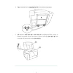 Fauteuil inclinable électrique avec fonction releveur pour personnes âgées, avec pochette latérale