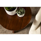 Table d'appoint ronde en bois
